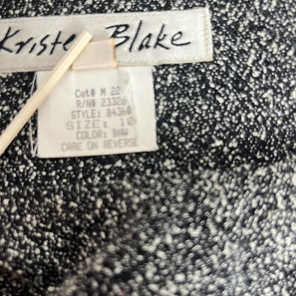 Kristen Blake Women’s Black White Sleeveless Sheath Dress Zipper Size 10 USA - Picture 4 of 7